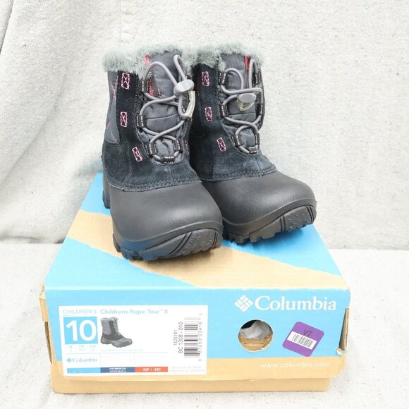 NIB Columbia Children's Rope Tow II Snow Boots Size 10 US Waterproof Snow Boots - Picture 1 of 7